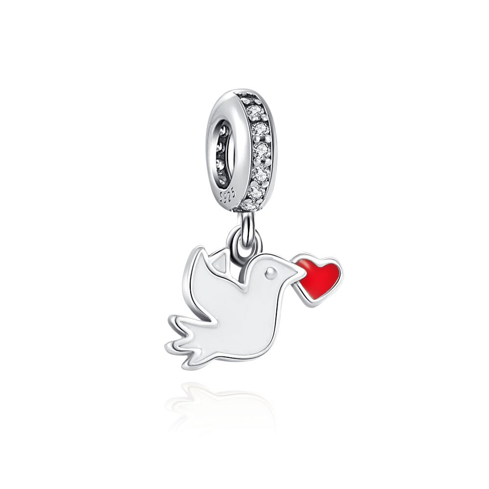 Pendentif papillon oiseau en argent Sterling 925, bricolage, perles, breloques originales pour Bracelet, accessoires pour femmes, été