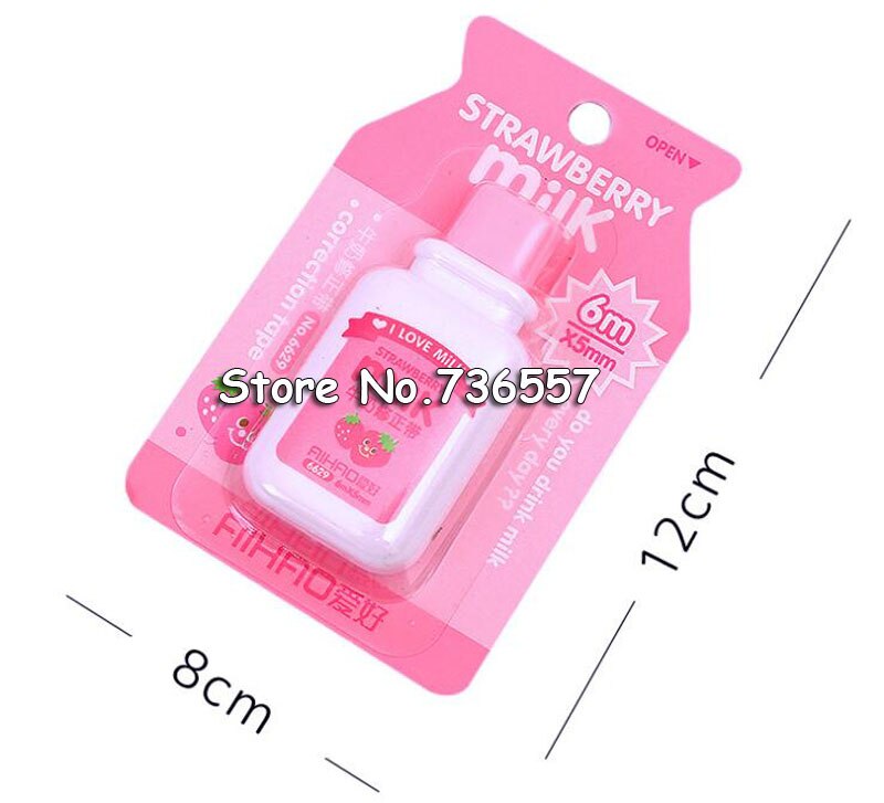 1 X Cute Milk Correction Tape Material Escolar Kawaii Stationery Office School Supplies Papelaria 6m
