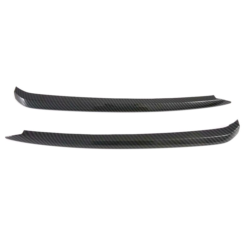 Decoración Para coche 2 uds ABS fibra de carbono frontal antiniebla ceja moldura cubierta para Mazda 6 Atenza