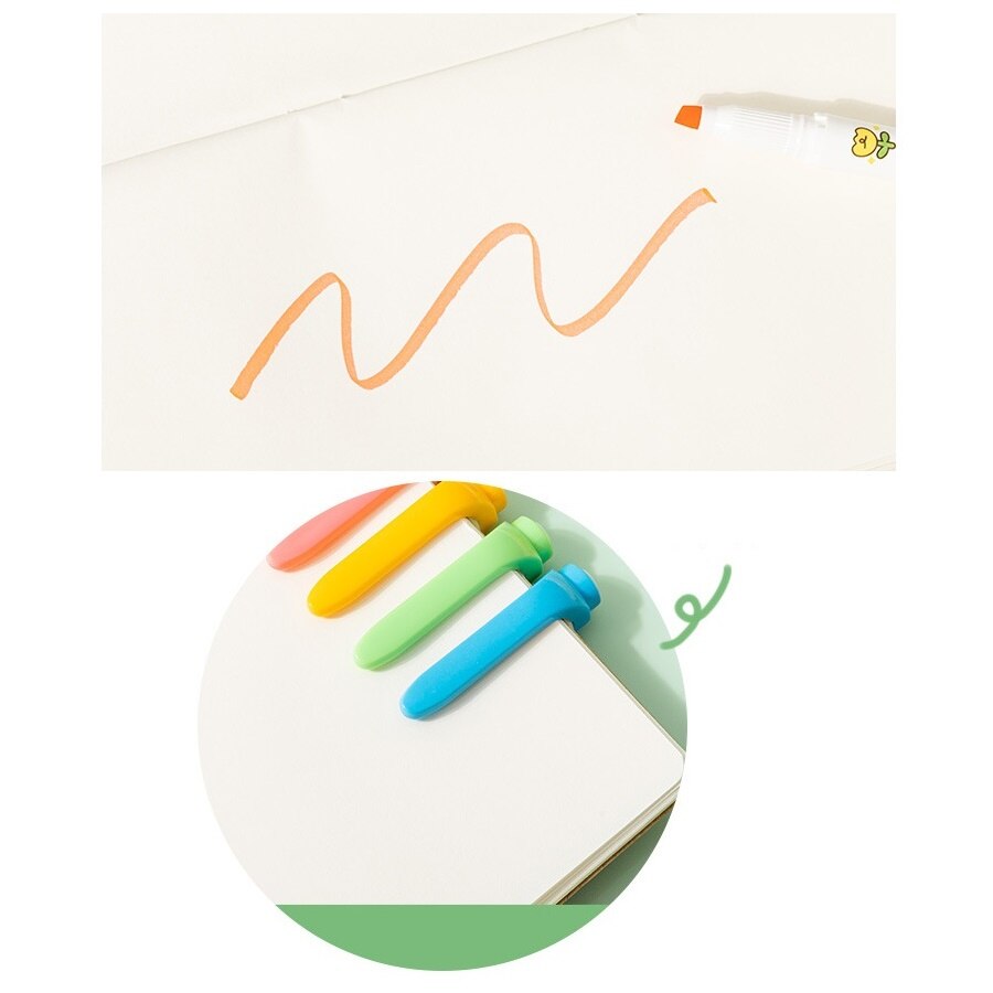 Juego de rotuladores bonitos para chica, rotuladores de doble punta para escribir, pintar y dibujar, para el colegio y la Oficina, H6910, 6 uds.