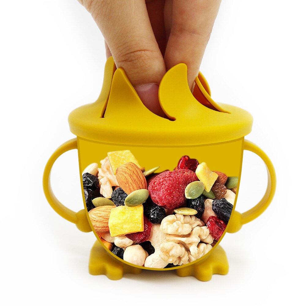 Babyvoedingsbekers, babyleerbekers, babydrinkgerei, siliconen snackbekers voor peuters en kinderen met siliconen babytrainerbeker