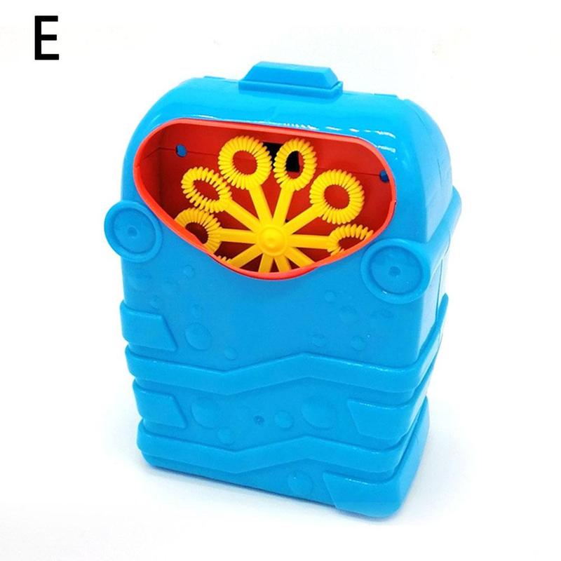 Draagbare Bubble Machine Kinderen Kids Interessante Outdoor Speelgoed Kleurrijke Bellen Verjaardagsfeestjes Speeltuinen Speelgoed: E
