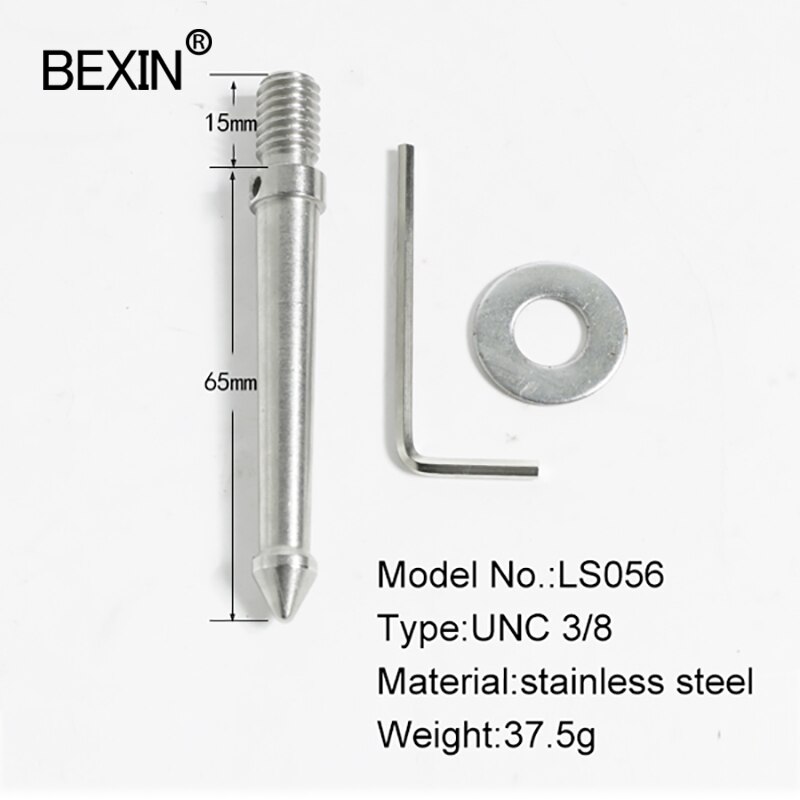 Universal 120mm 65mm 3/8 Inch Tripod Replacement Foot Spike For Bogen Manfrotto Gitzo Benro RRS SIRUI Tripod Monopod Mount