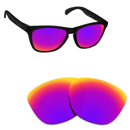 Verres de rechange polarisants Oakley Frogskins | Verres de rechange, variétés de montures, pour Oakley Frogskins: Midnight Sun