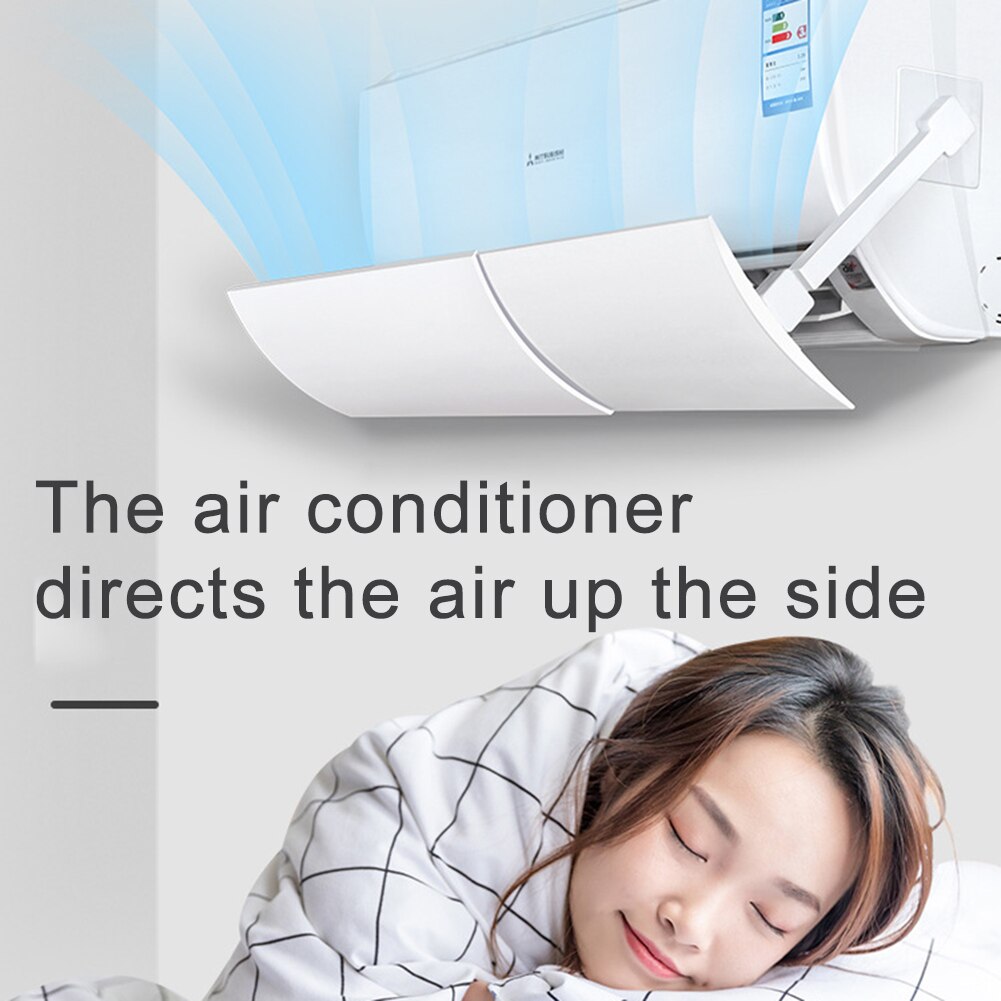 Adjustable Anti Direct Blowing Home Air Conditioner Wind Shield Deflector Baffle Set