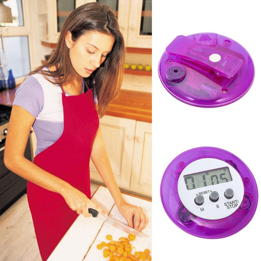 Brand Digital LCD Timer Stop Watch Kitchen Cooking Countdown Clock Alarm the timer in the kitchen