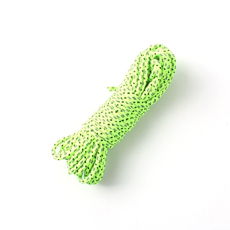 5 10 20 Meter 2.5mm Reflective Tent Rope Fluorescent Guy Line Reflect Camping Rope 550LB Parachute Cords Tent Accessory