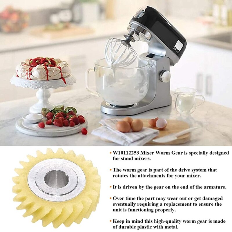 W10112253 Mixer Wormwiel Vervanging Deel Perfect Fit Voor Kitchenaid Mixers-Vervangt 4162897 4169830 AP4295669