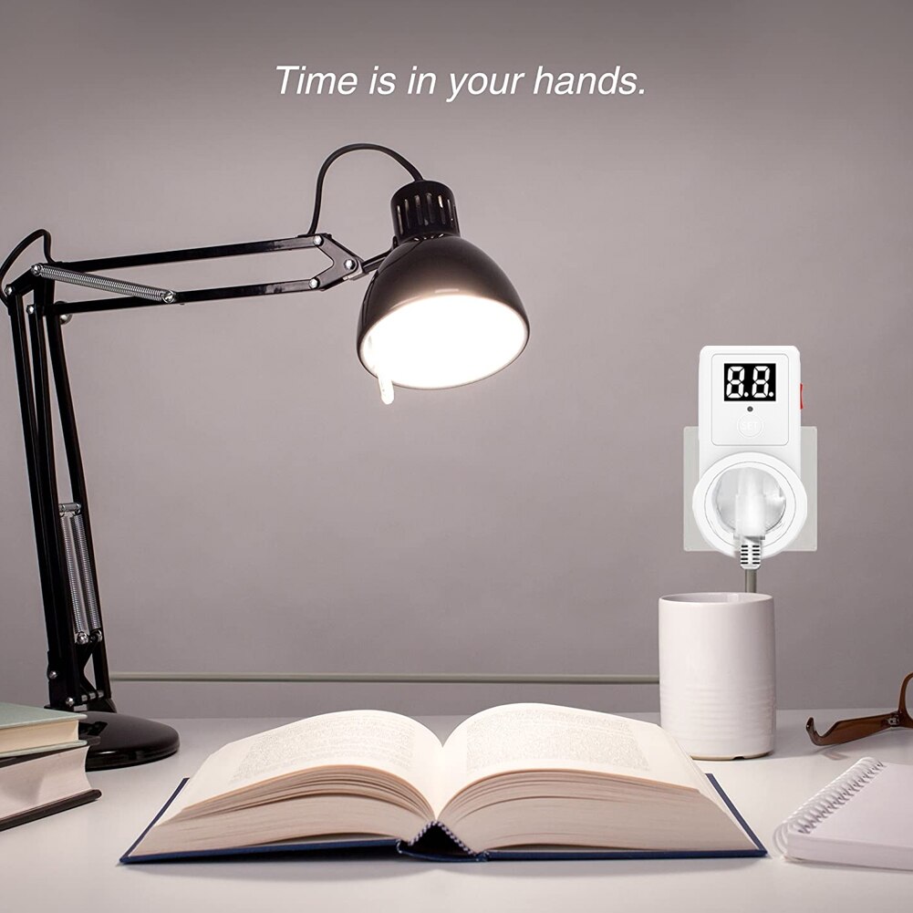 10A Digital Countdown Timer Switch Universal Socket Plug-In Time Control Phone Battery Electric Car Charge Electric Switch