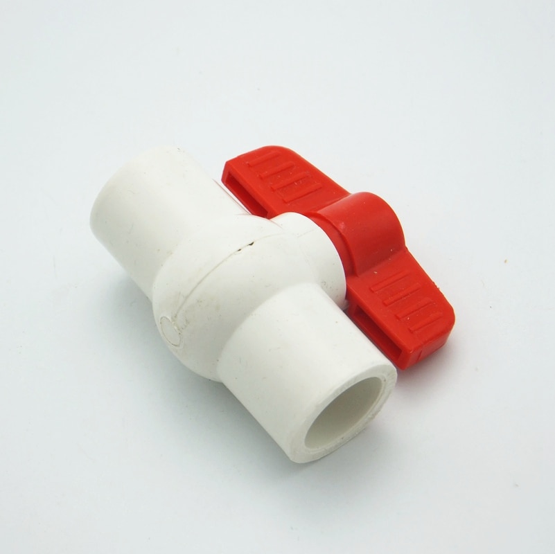 20mm ID PVC Ball Valve Coupler Adapter Water Connector For Garden Irrigation System DIY