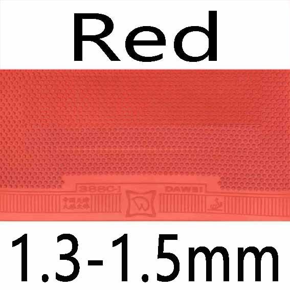 Dawei 388C-1 Buona per Dritto-Attacco Medio Pips-Out Table Tennis PingPong di Gomma Con La Spugna: Red 1.3-1.5mm