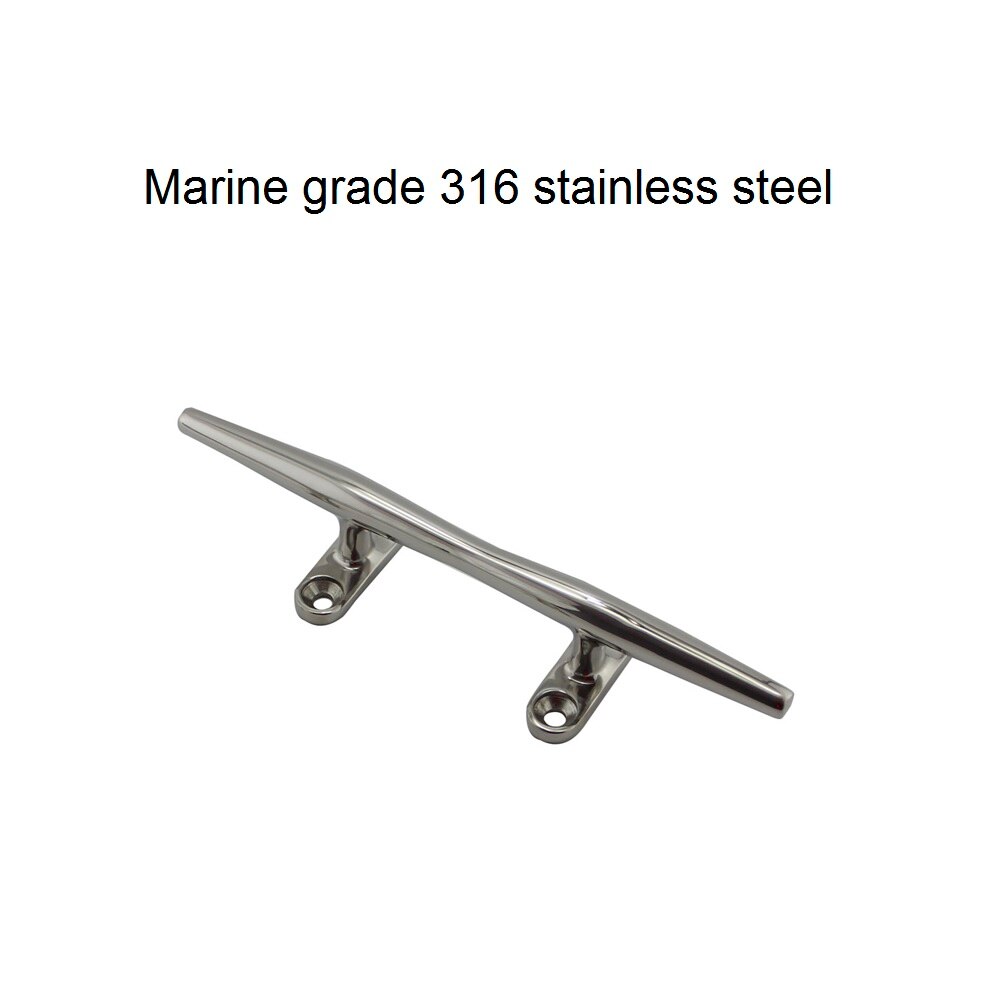 2PCS Stainless Steel Marine Deck Cleats 4 inch 5 inch 6 inch 8 inch 10 inch 12 inch Sailing Yacht Anchor Dock Cleat For Kayak