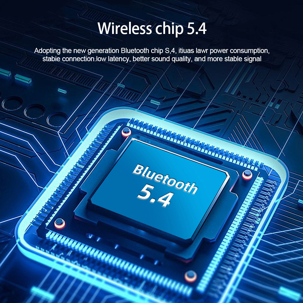 K06 Motorhelm Headset Bluetooth 5.4 Koptelefoon Draadloze Motor Koptelefoon Handsfree Stereo Muziekspeler met omgevingslicht