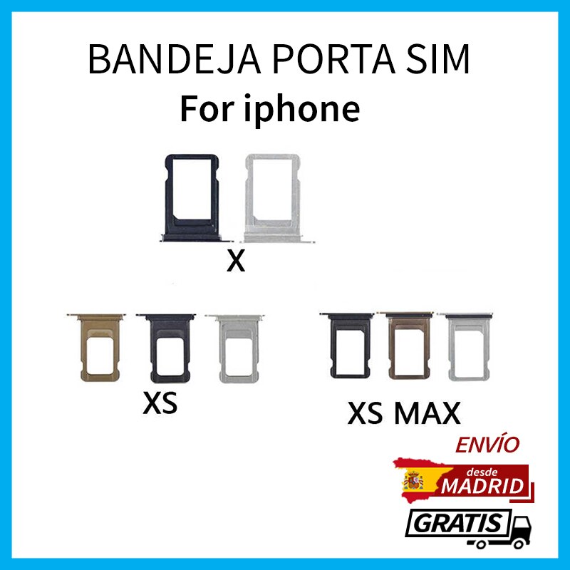 Sim Tray Voor Iphone X Xs Max Houder Sim-kaart Apple Kleur Grijs Goud Zilver Roze Uit Spanje Gratis
