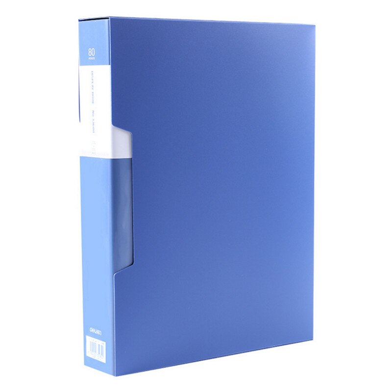 Deli 80 pages 10 pages A4 folder multi-layer information booklet office supplies file folder transparent music folder test paper