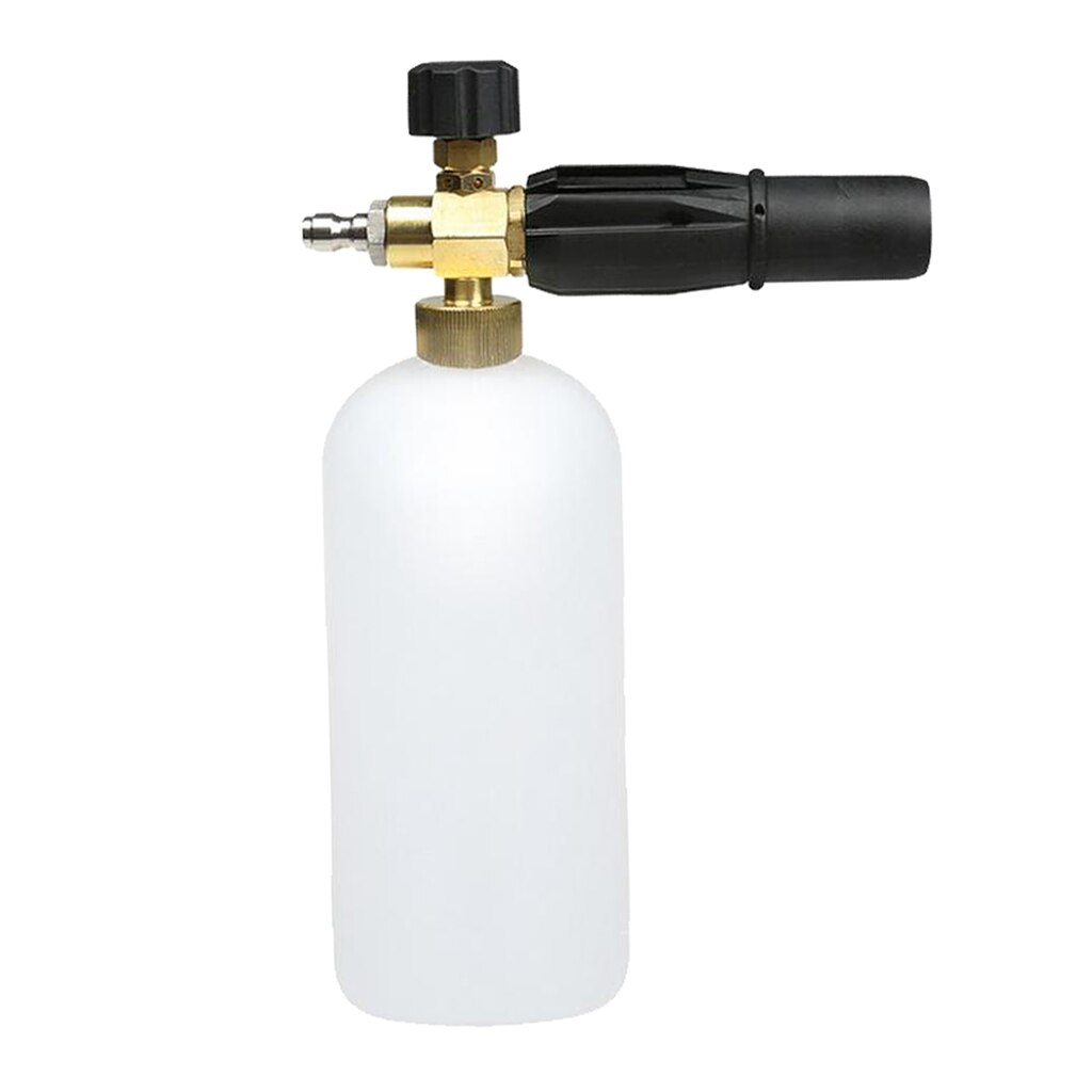 Adjustable Pressure Snow Foam Wash Jet Lance Bottle Car Wash - Black