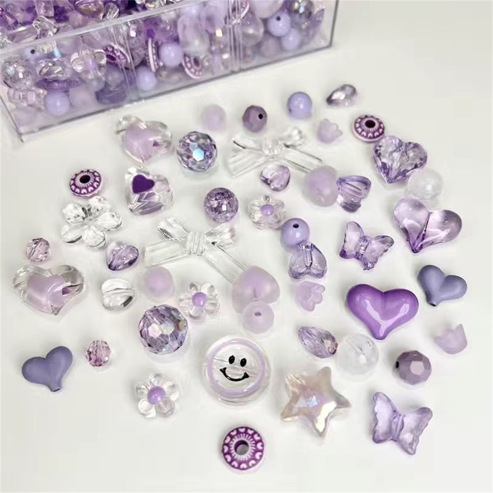 Cuentas mixtas hermosas coloridas Diy pulsera de cadena para teléfono móvil mezcla chica linda azul y rosa cuentas tejidas a mano accesorios de joyería