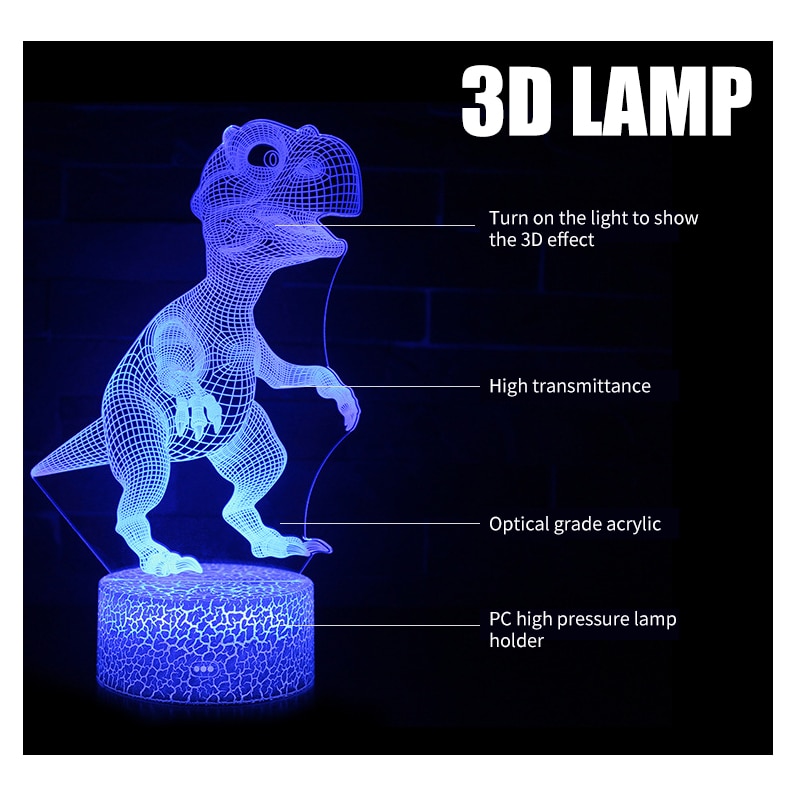 Dinosaurus Kinderen Speelgoed Glow In The Dark Fluorescerende Verjaardagscadeaus Kinderen Lichtgevende Nachtlampje