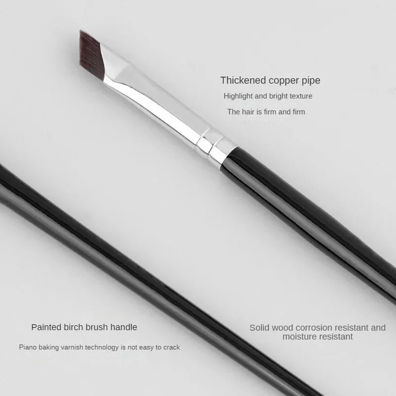 Upgrade Blad Eyeliner Borstel Ultra Dunne Fijne Hoek Platte Wenkbrauw Borstel Liner Wenkbrauw Plaats Make-Up Precieze Detail Borstel