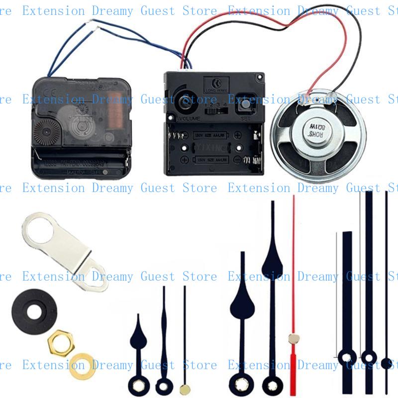 652F Quartzs Clock Movement Set Battery Operated Replacement Part for Wall Clocks Crafting Projects Repair Part J0063+026+005: VIOLET/紫罗兰