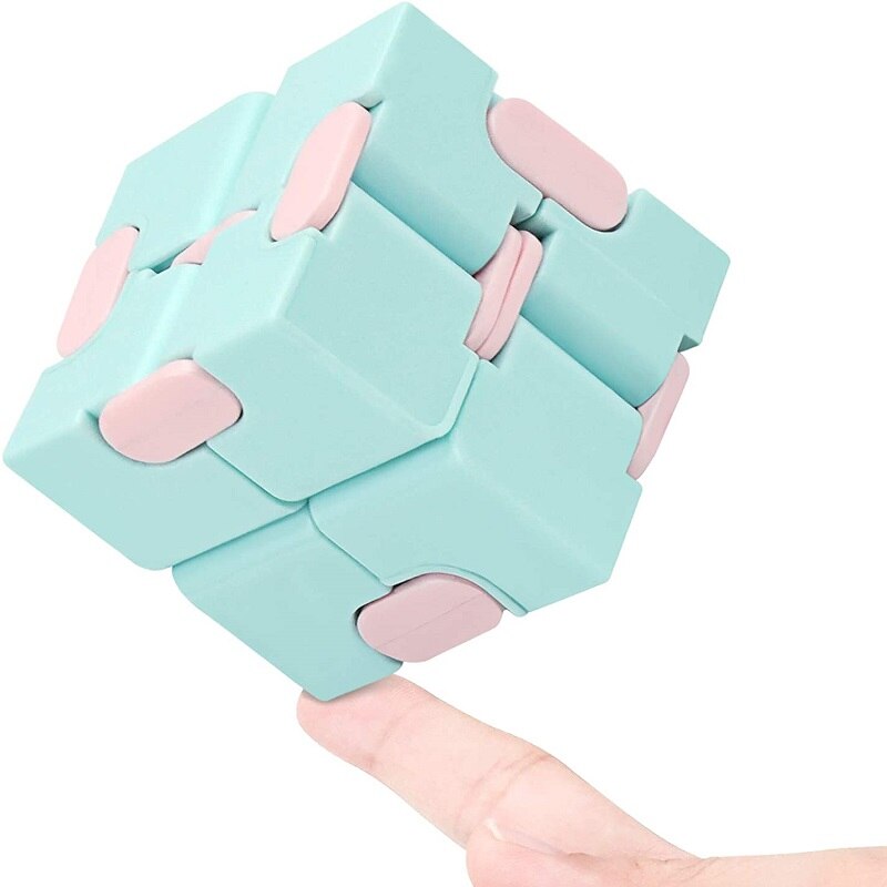 Kinder Erwachsene Unendlichkeit Cube Quadrat-Puzzle Spielzeug Entlasten Stress Lustige Hand Spiel Anti-Stress-Spielzeug für Kinder Dekompression Spielzeug: 6