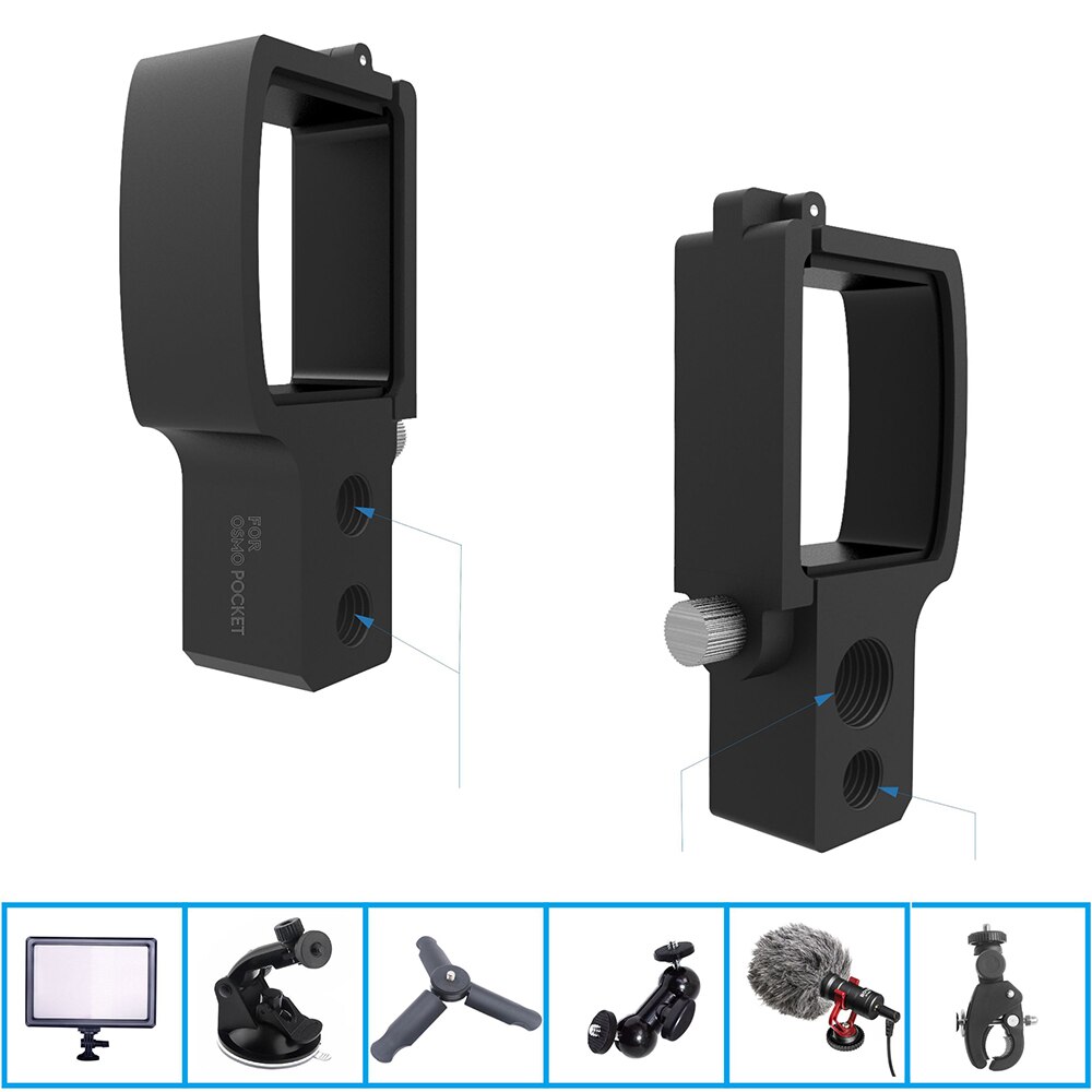Selfie Stick for DJI POCKET 2 Handheld Gimbal Stabilizer Cable for Type-c IOS Android Phone Clip Module Extension Pole Accessory
