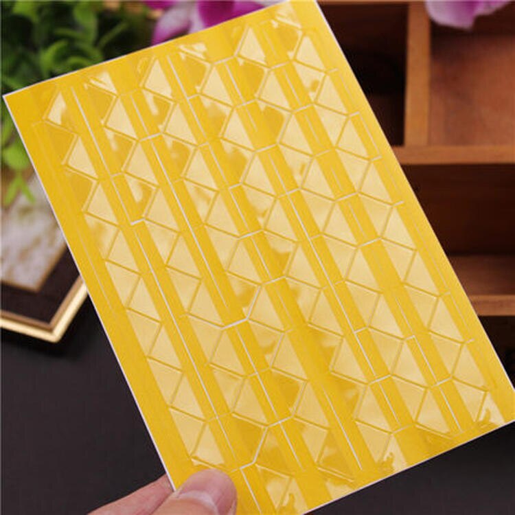 1020 Stks/set Foto Hoek Stickers Albums Decor Foto Corner Protector Pvc Frame Scrapbooking Decoraties: Yellow