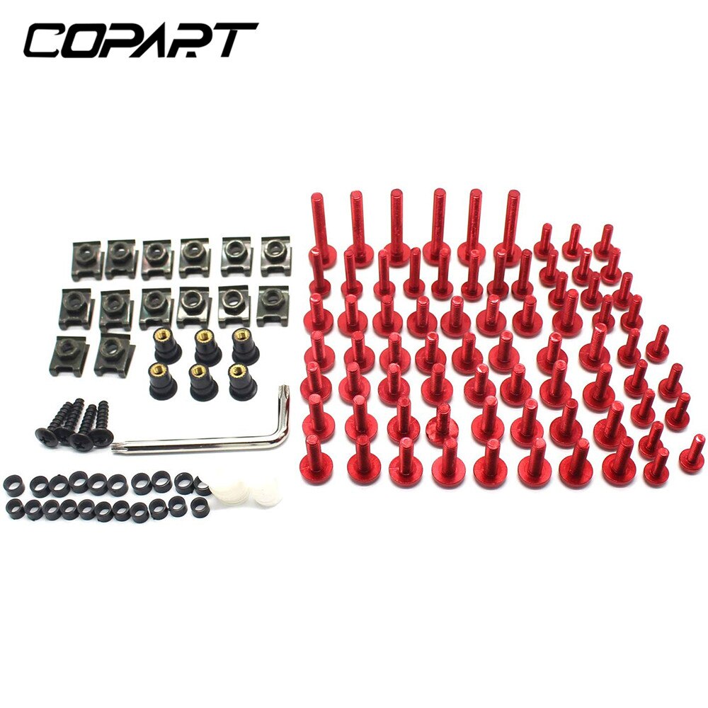 Kit de tornillos de carenado Universal, Clips de sujeción para Suzuki GSXR 600, 750, 1000, 600, 750, 1000, K1, K2, K3, K4, K5, K6, K7, K8, K9, 195/Uds.