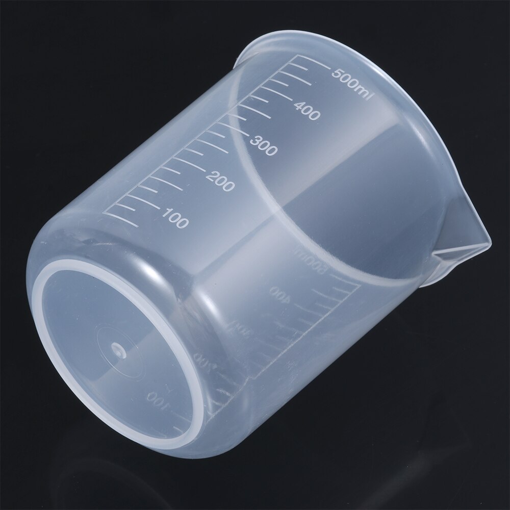 Plastic Measuring Cup Transparent Mug Liquid Jug Laboratory Beaker Graduated Cup Kitchen Measurement Tool Baking Supplies