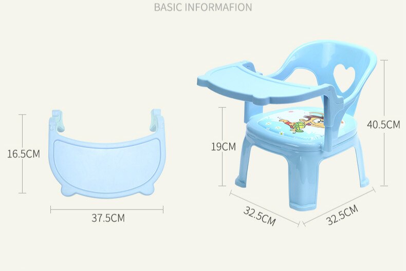 Baby spisebord spisebordsstol tegneserie sæde plastik skammel lille bænk stol til børnebord og stol børnebord og stol