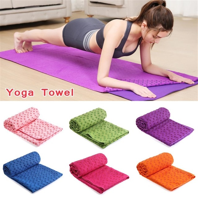 Tappetino Yoga Hewolf - 183cm x 61cm - Fibra Ultrafine e Gel di Silice - Coperta Antiscivolo per Allenamento - Borsa Gratis Inclusa