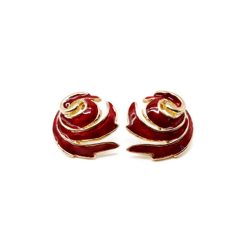 Esmalte vermelho Bonito Brinco Étnica Presente Antique