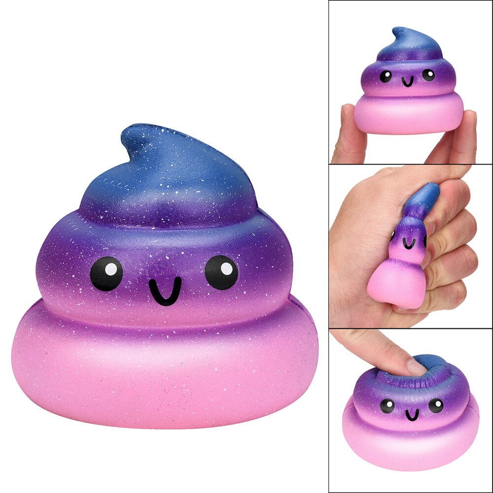 Fun Galaxy Poo Scented Squishy Charm Slow Rising Stress Reliever Toy Decompression Toys For Children W510