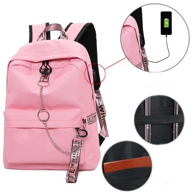 USB Laptop Backpack Women Men Waterproof Anti theft Travel Backpack School Bag For Teenage Boys Girls Students Bookbag Mochila: B-2