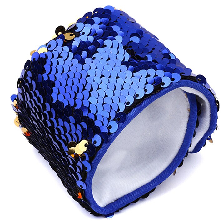 Multicolor Mermaid Sequin Wrap Bracelet Women Daily General Jewelry Decoration Wristband DIY: Royal Blue
