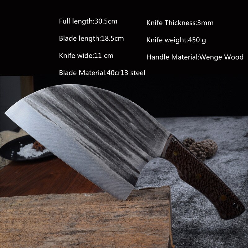 Couteau à découper la viande en acier inoxydable, couteau de boucher fait à la main, couteau à désosser forgé, cuisine, Chef serbe, couteau à trancher ciseaux: Knife04