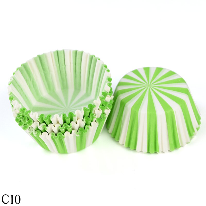 Doublures de Cupcake, tasse de cuisson, bricolage, plateau en papier à muffins, plateaux à pâtisserie, fournitures de cuisine, moule à gâteau, outils de décoration, 100 pièces: C10