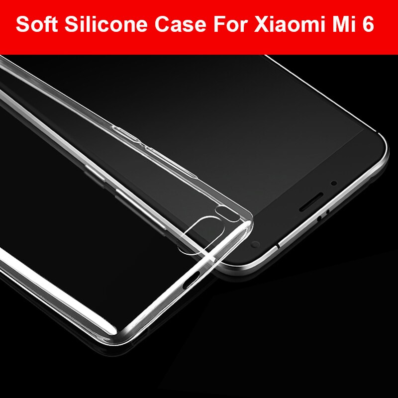 TOLIFEEL For Xiaomi Mi6 Mi 6 Case Silicone Cover Slim Transparent Phone Protection Soft Shell For Xiaomi Mi 6 M6 Back Cover