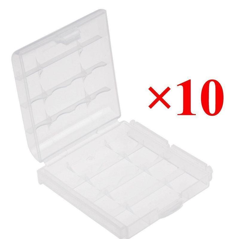 Centechia 1 Stks/partij Mini Draagbare Plastic Battery Case Holder Opbergbox Voor Aaa/Aa Batterij Oplaadbare Full Cover: B