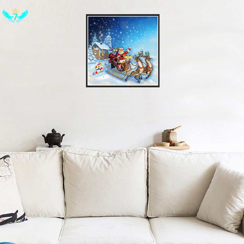 5D Diy Diamond Painting Christmas Santa Claus Cross Stitch Mosaic Diamond Embroidery Rhinesto