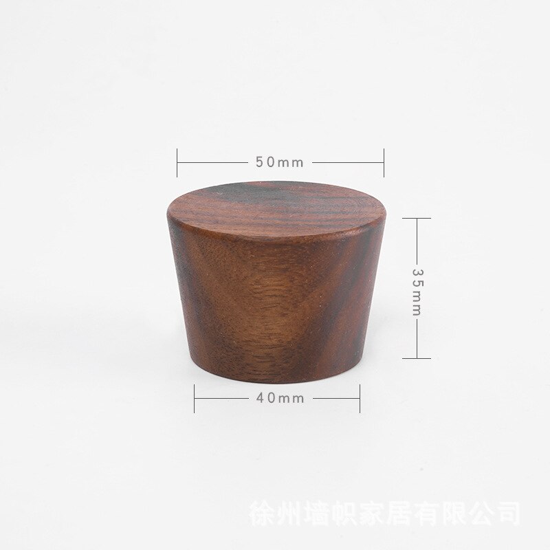 Ganchos redondos de madera para ropa, Perchero de madera de nogal negro de haya, soporte para sombreros, colgador de llaves de pared, estante de decoración moderna para el hogar, 60/50mm, 1 unidad: Verde claro