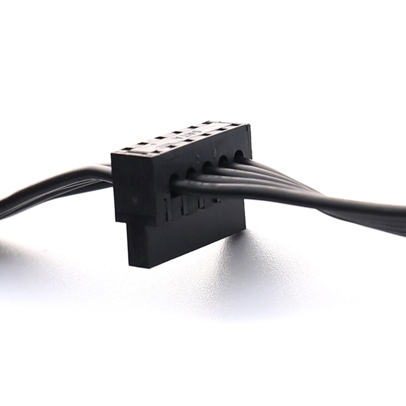 1Pc 45CM Small 4Pin Male To 2 SATA 15pin Modular Power Supply Cable