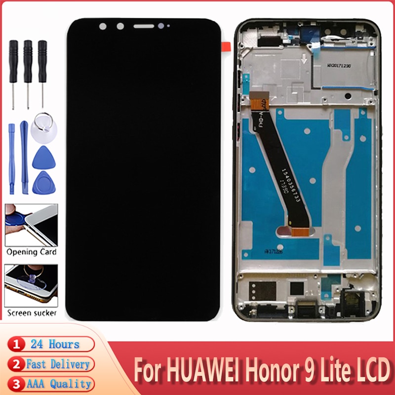 Pantalla táctil LCD Original para Huawei Honor 9 lite, 5,65 pulgadas, con digitalizador de Marco