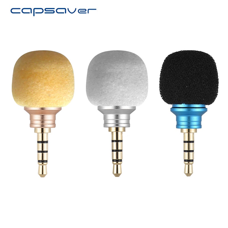Capsaver Mini Microfoon Voor Mobiel Smartphone Draagbare Draadloze Mic Kleine Microfoon Voor Android Telefoon 3.5 Mm Jack