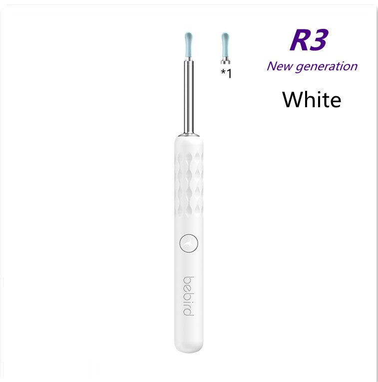 Bebird R1 visual ear pick wireless wifi smart waterproof ear pick ear cleaning endoscope earpick ear care earwax removal tool: R3 white