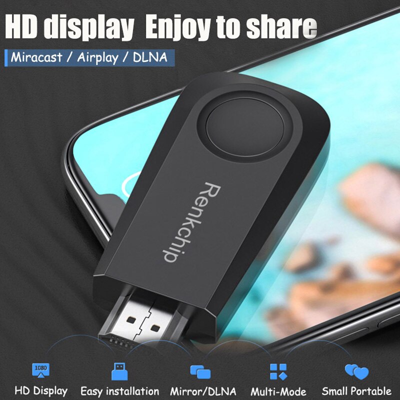 Wireless HDMI Mirascreen WIFI TV Stick Screen Sharing Dongle WIFI Screen Anycast 1080P Same Screen Device for Computer Tablet TV