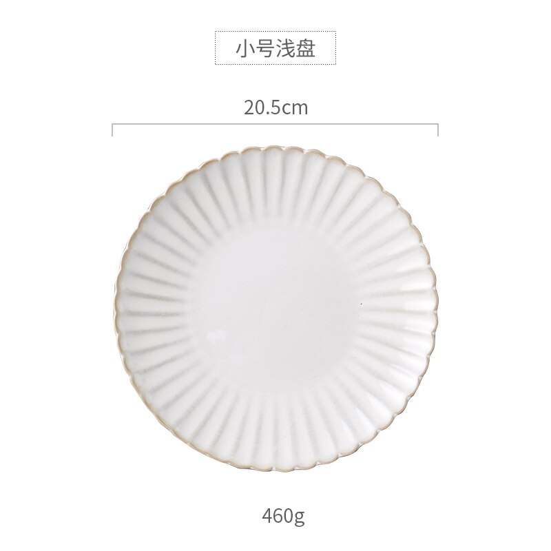 Pasta Food Plate Round Nordic Dessert Cake Sushi Snack Breakfast Plate Pasta Japanese Assiette Ceramique Tableware DE50CP