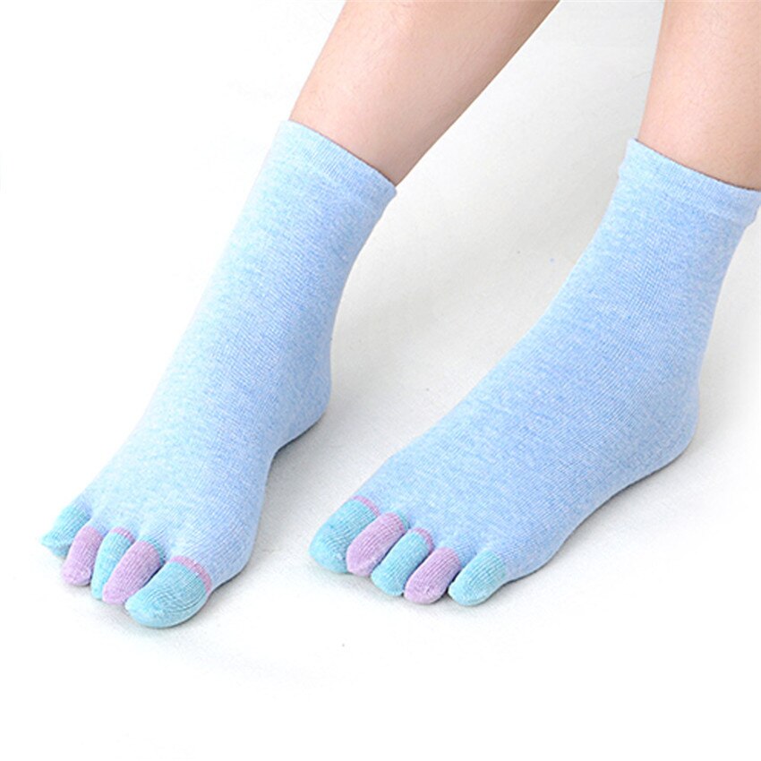 calcetines de algodón con especial de cinco dedos antideslizantes de algodón con agarre completo y talón A1