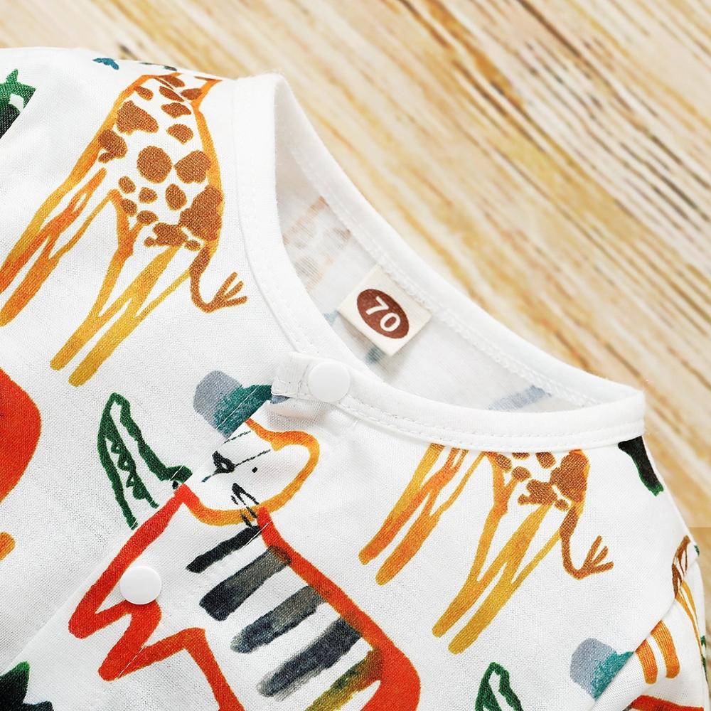 PatPat Baby Animal Allover Jumpsuits for Long-Sleeve Baby Toddler Boy One Pieces Jumpsuits Baby Clothes