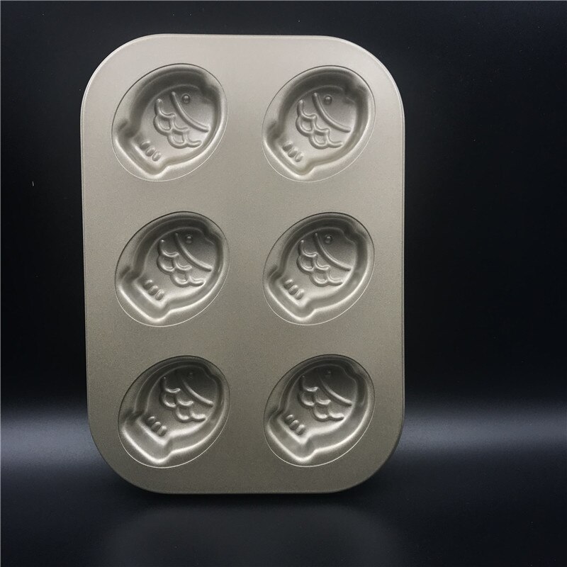 Non-stick Carbon Steel Cupcake Muffin Mold Fish Baking Pan Cake Pan Cookie Mold Kitchen Tools